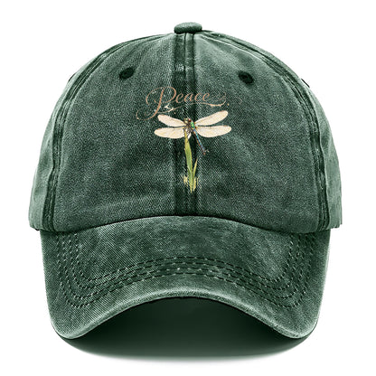 Peace Dragonfly Grass Classic Cap