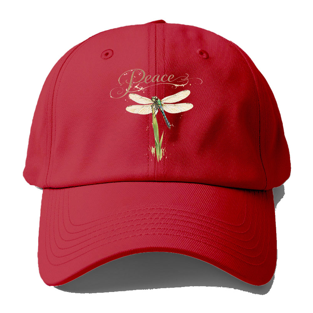Peace Dragonfly Grass Baseball Cap