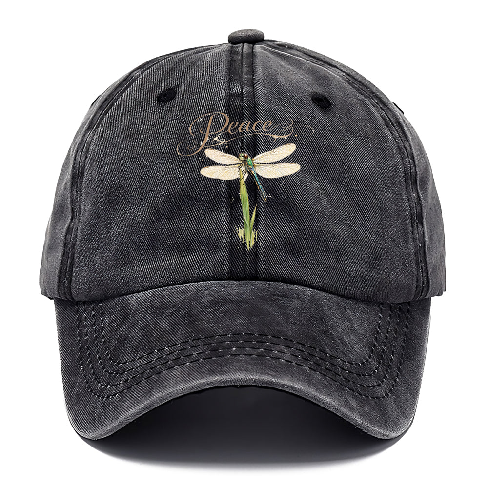 Peace Dragonfly Grass Classic Cap