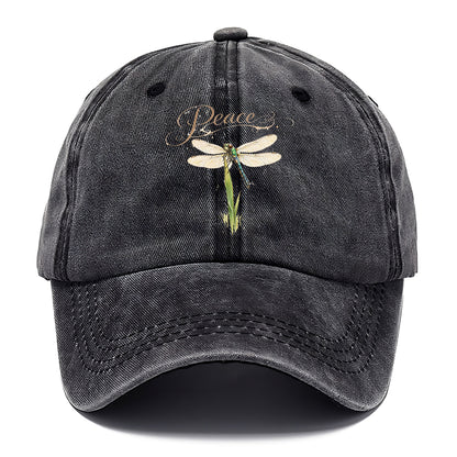 Peace Dragonfly Grass Classic Cap