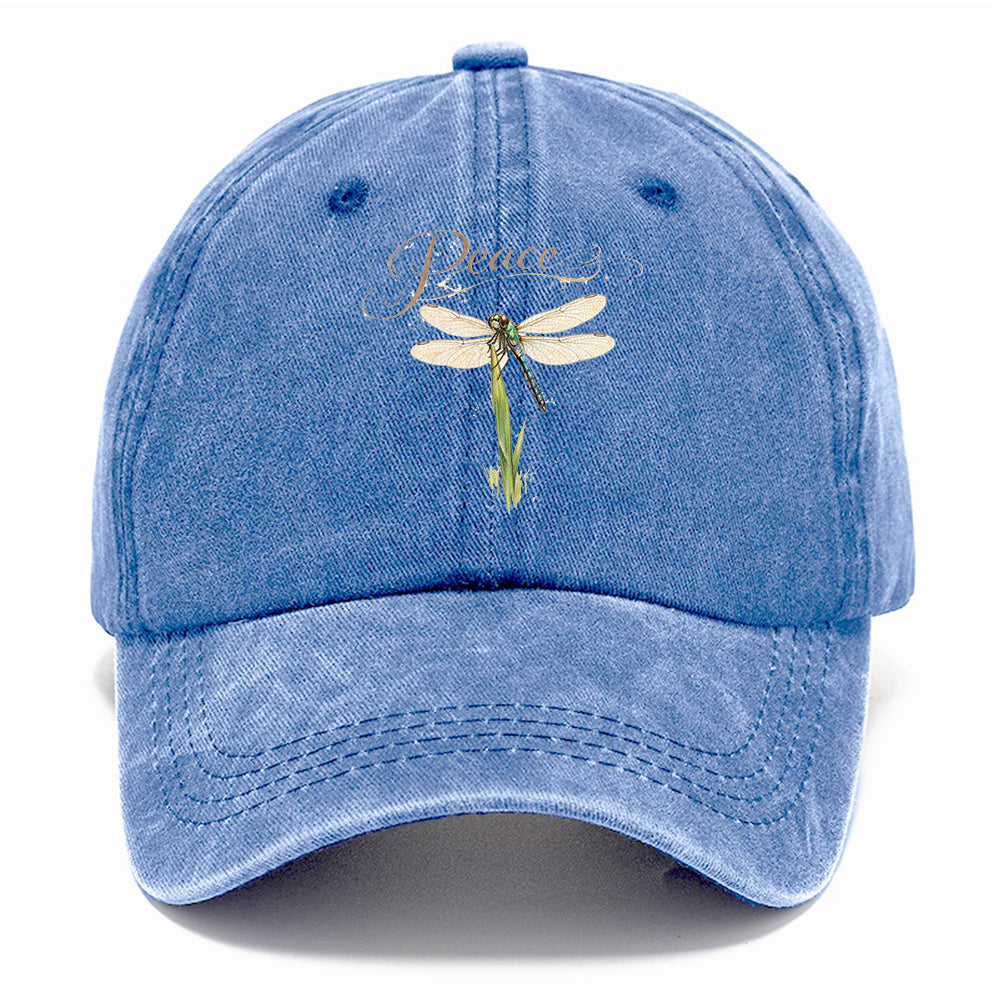 Peace Dragonfly Grass Classic Cap
