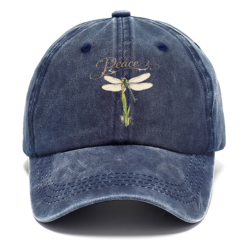 Peace Dragonfly Grass Classic Cap
