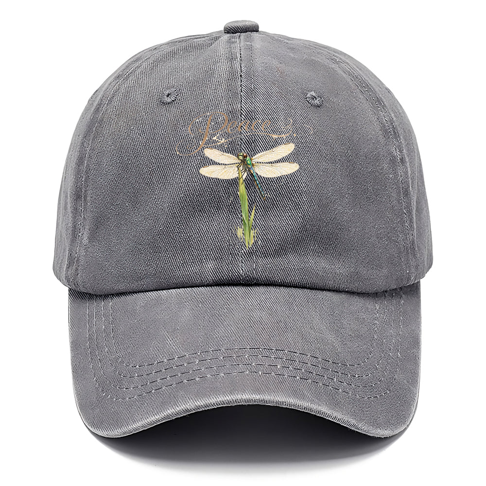 Peace Dragonfly Grass Classic Cap