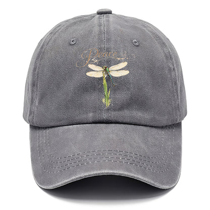 Peace Dragonfly Grass Classic Cap
