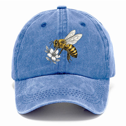 Honey Bee Flower Classic Cap