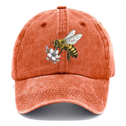 Honey Bee Flower Classic Cap