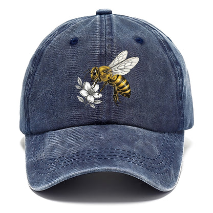 Honey Bee Flower Classic Cap