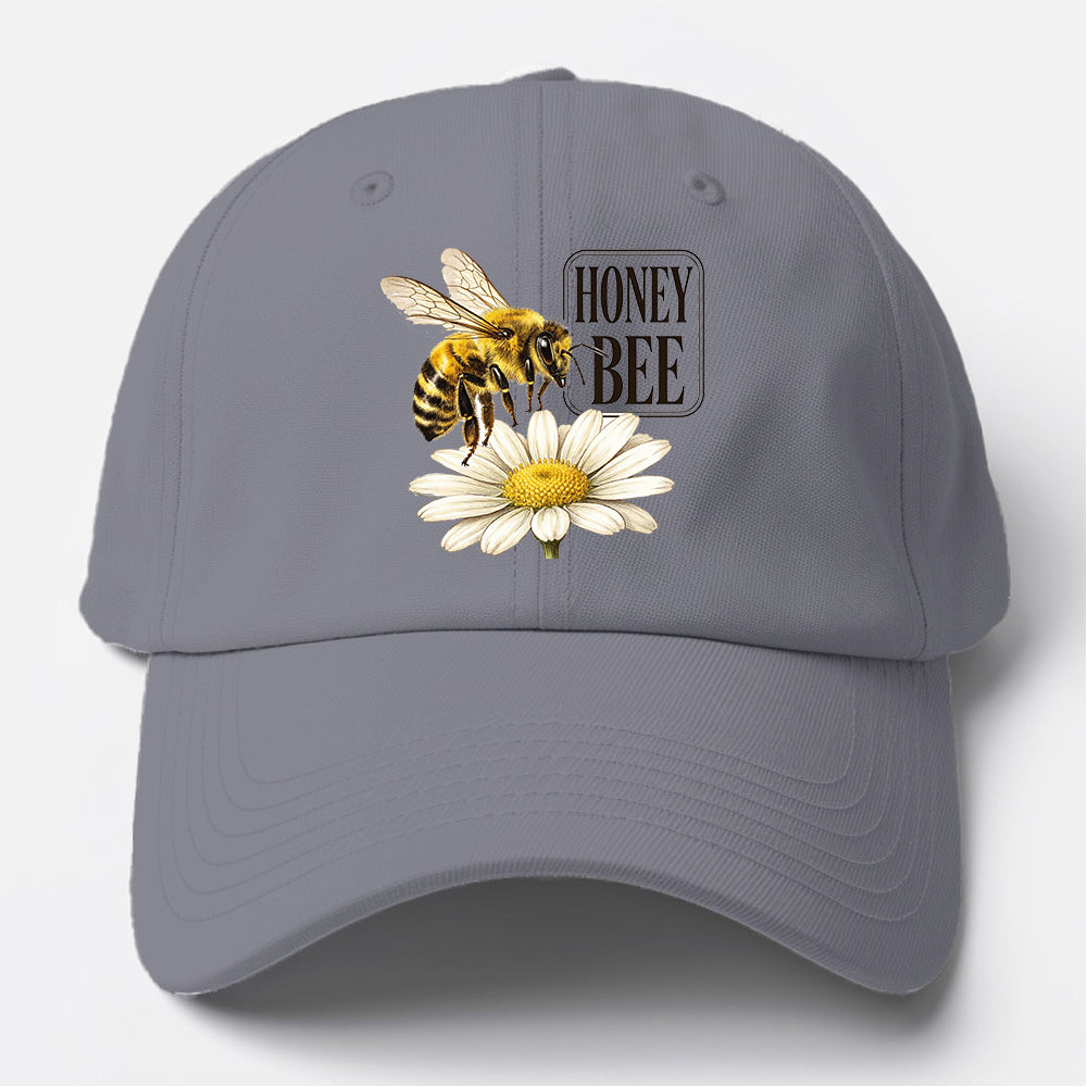 Honey Bee Daisy Baseball Cap