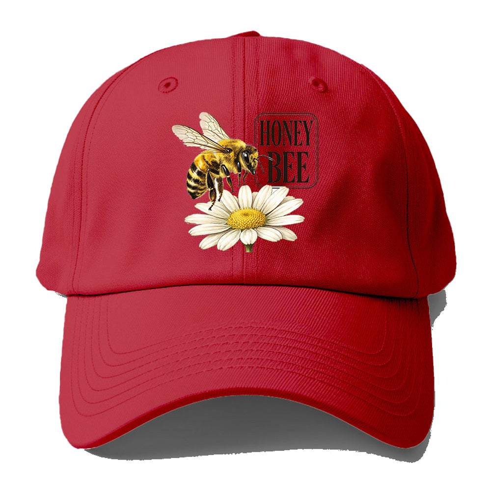 Honey Bee Daisy Baseball Cap