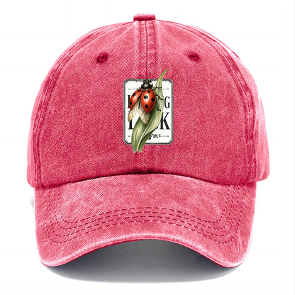 Ladybug Green Leaf Classic Cap
