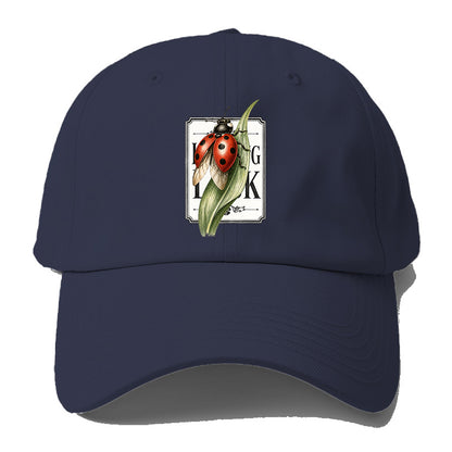 Ladybug Green Leaf Baseball Cap