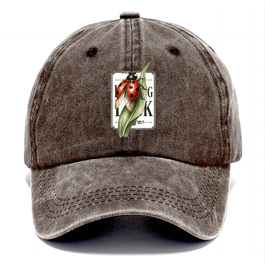 Ladybug Green Leaf Classic Cap