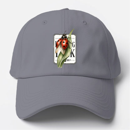 Ladybug Green Leaf Baseball Cap