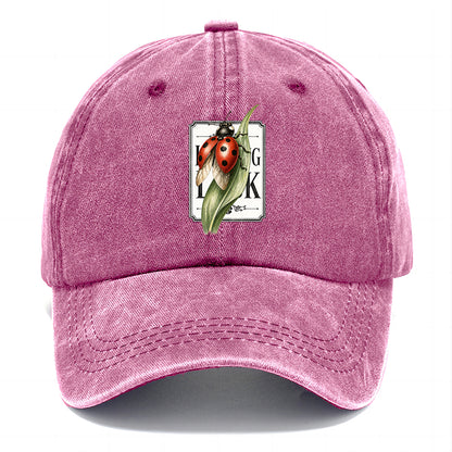 Ladybug Green Leaf Classic Cap