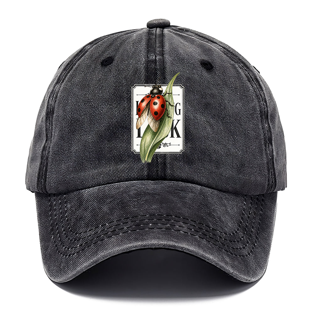 Ladybug Green Leaf Classic Cap