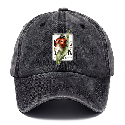 Ladybug Green Leaf Classic Cap