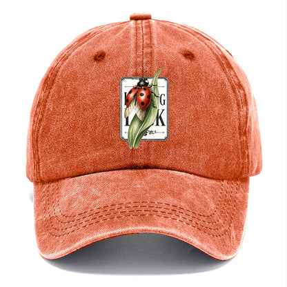 Ladybug Green Leaf Classic Cap