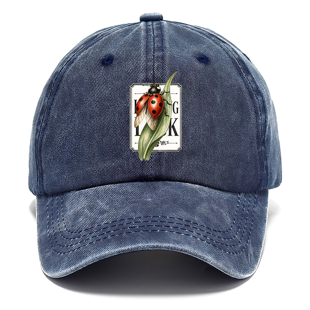 Ladybug Green Leaf Classic Cap