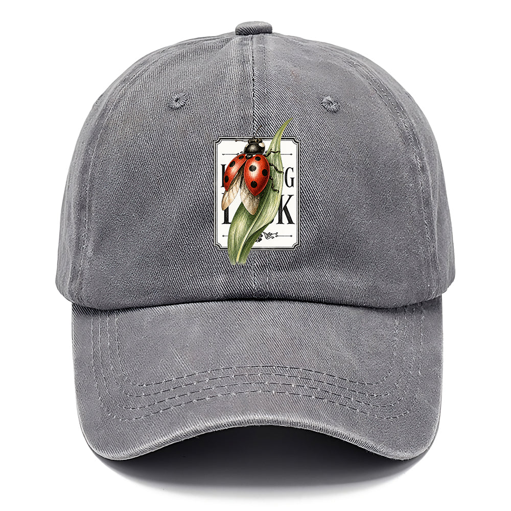 Ladybug Green Leaf Classic Cap