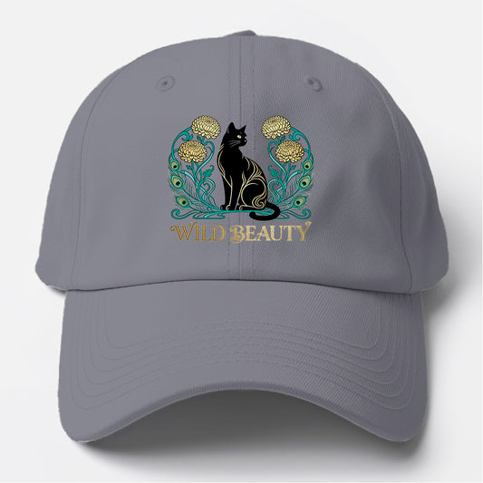Wild Beauty Black Cat Baseball Cap