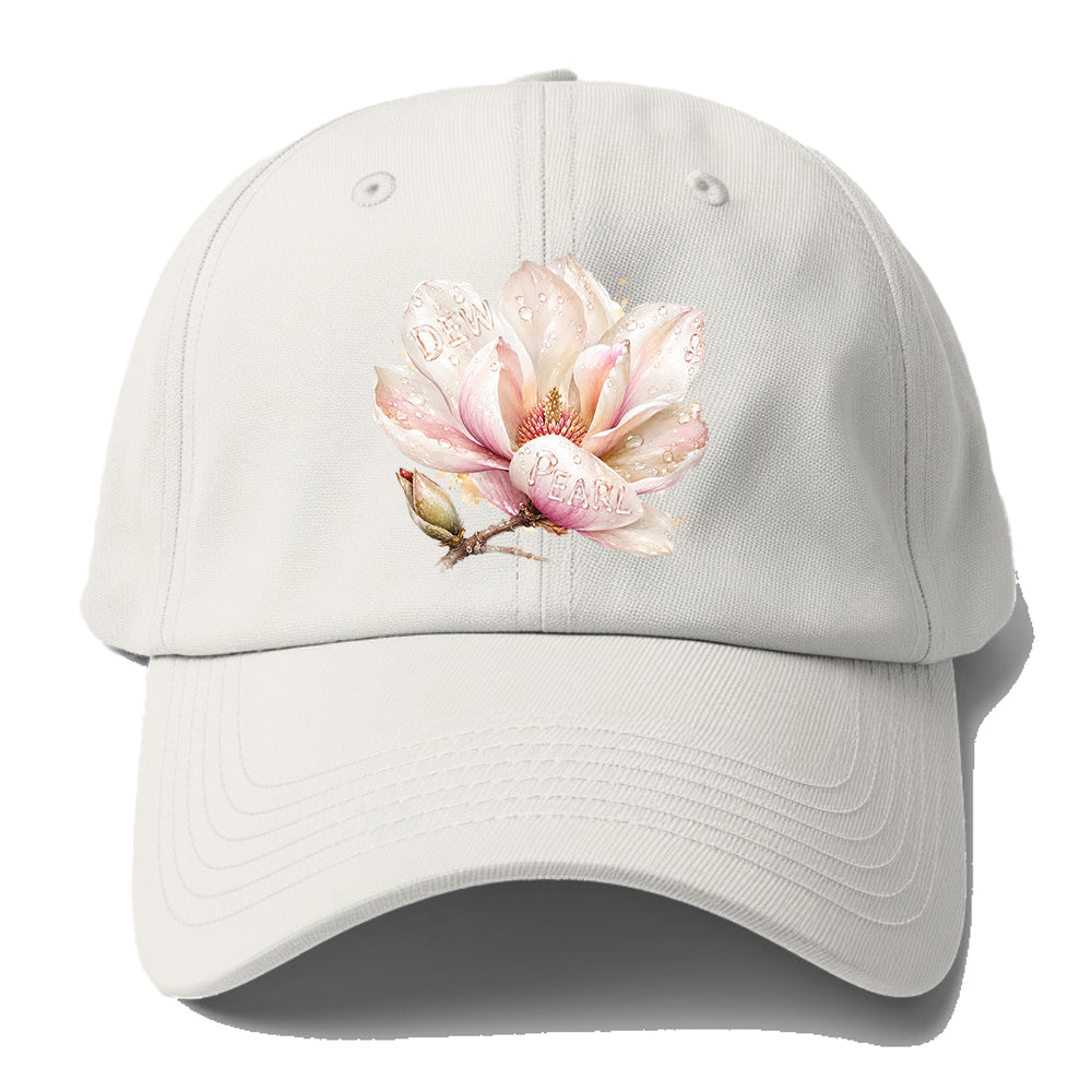 Dew Pearl Magnolia Baseball Cap