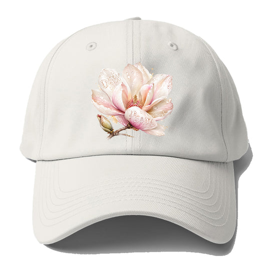Dew Pearl Magnolia Baseball Cap