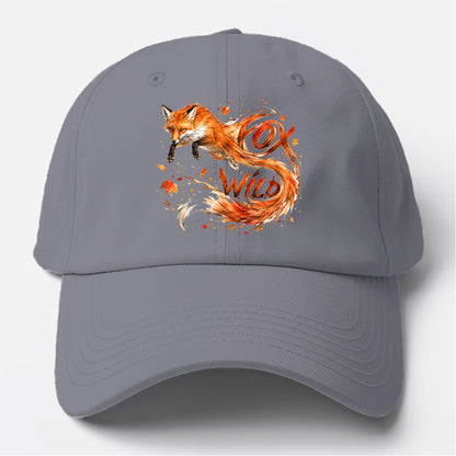Wild Fox Autumn Baseball Cap