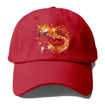 Wild Fox Autumn Baseball Cap