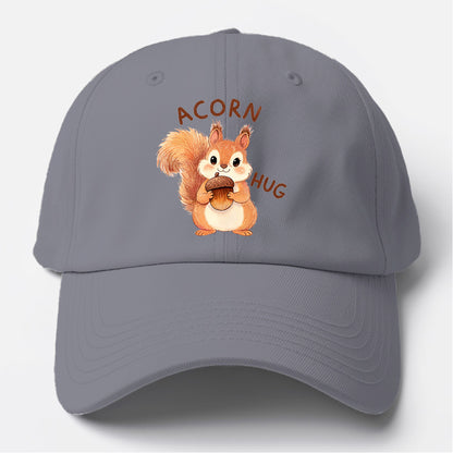 Acorn Hug Squirrel Baseball Cap