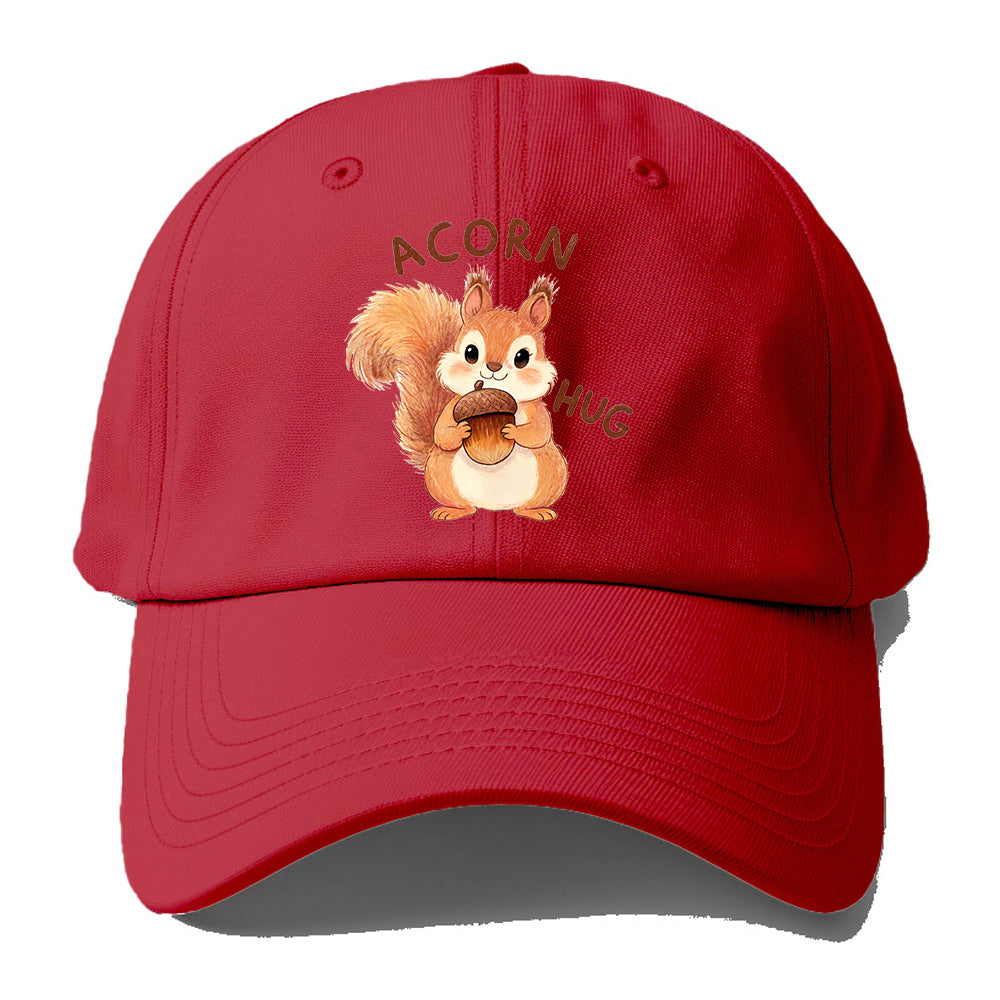 Acorn Hug Squirrel Baseball Cap
