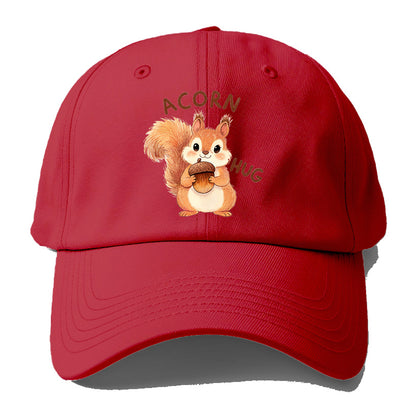 Acorn Hug Squirrel Baseball Cap