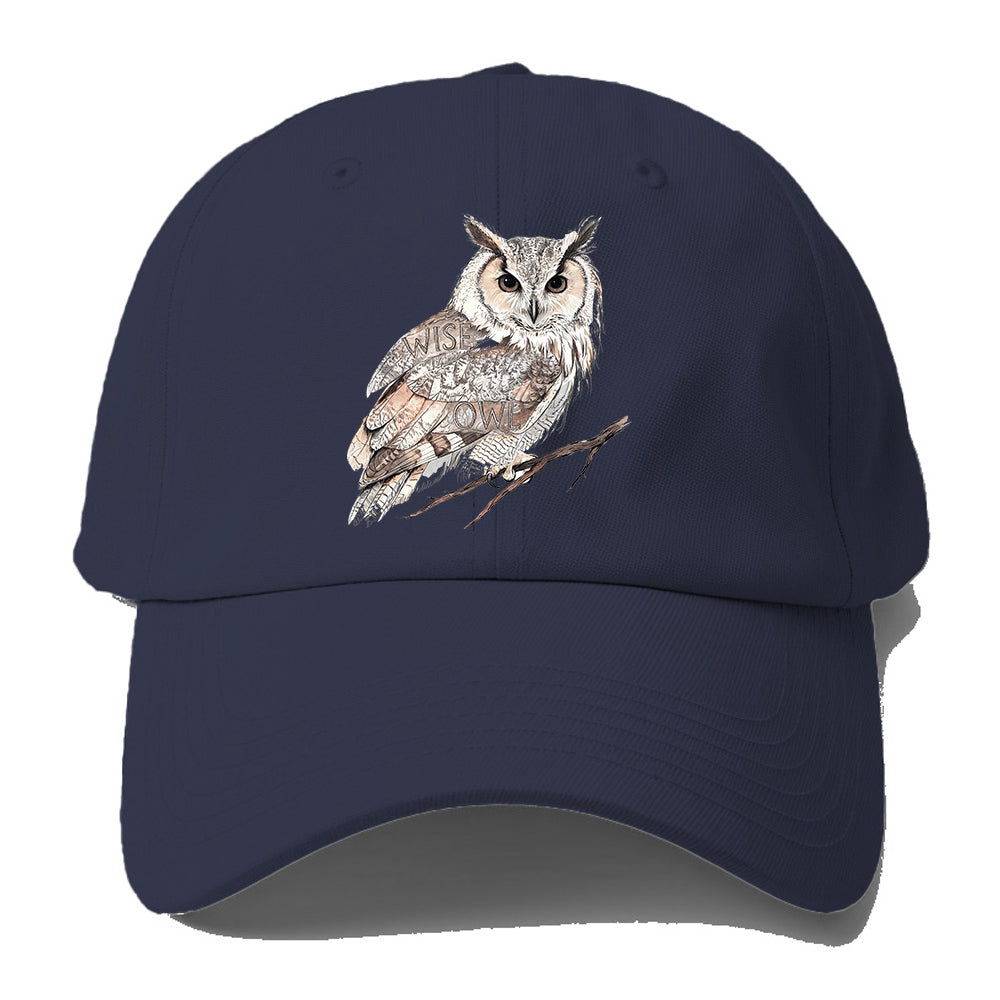 Wise Owl Sketch Baseball Cap