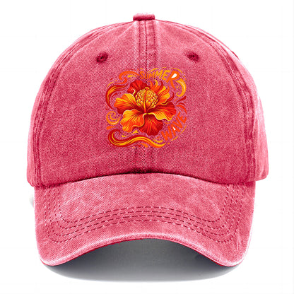 Summer Wave Hibiscus Classic Cap