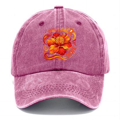 Summer Wave Hibiscus Classic Cap