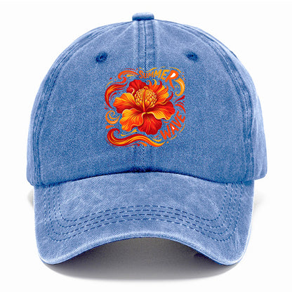 Summer Wave Hibiscus Classic Cap