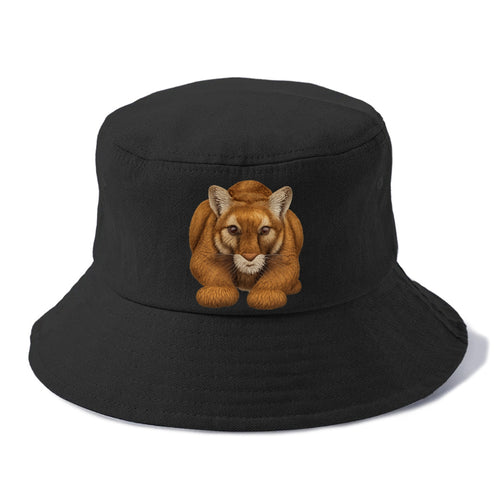 Mountain Lion's Serene Gaze Bucket Hat