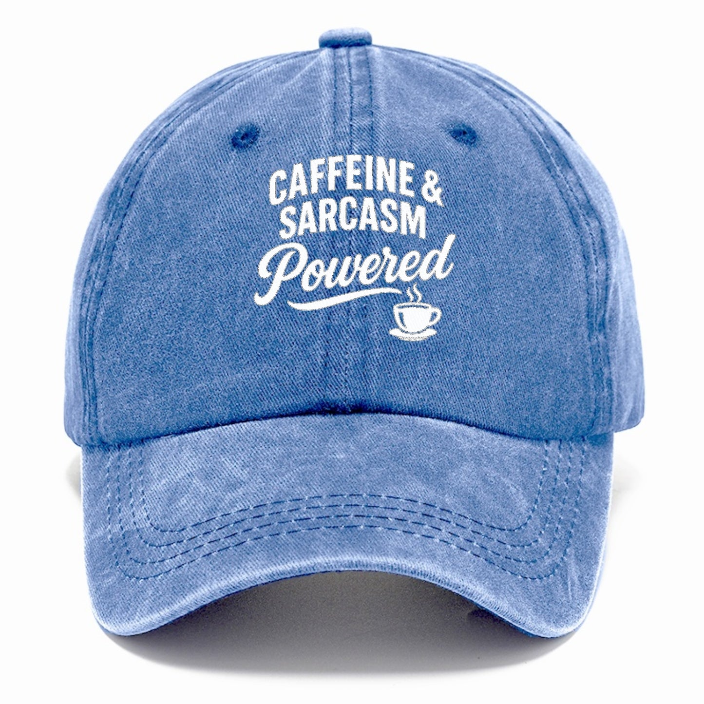 caffeine and sarcasm powered design Hat