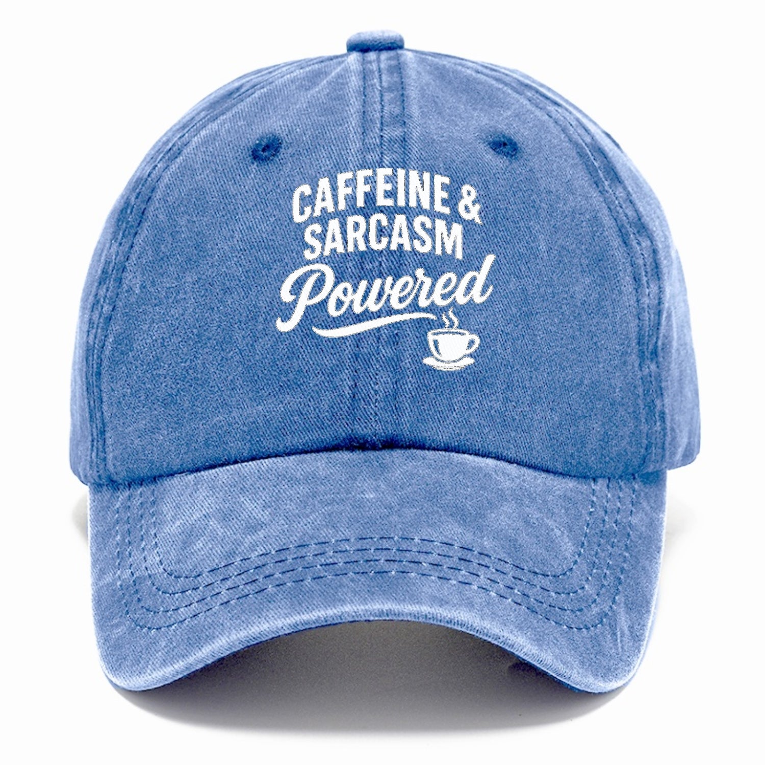 caffeine and sarcasm powered design Hat