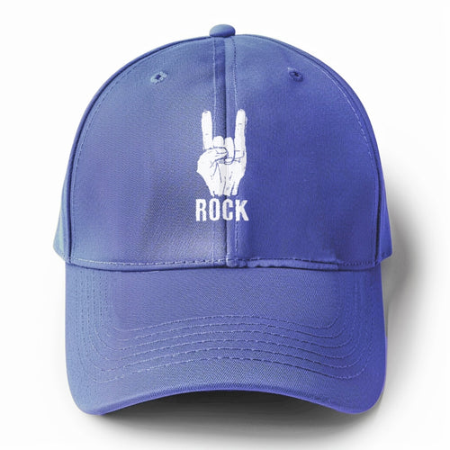 Hand Horn Rock N Roll Solid Color Baseball Cap