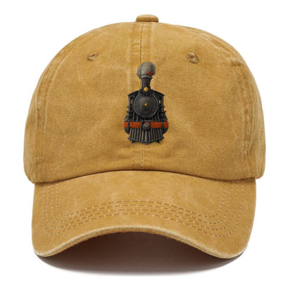 steam engine textured train illustration Hat