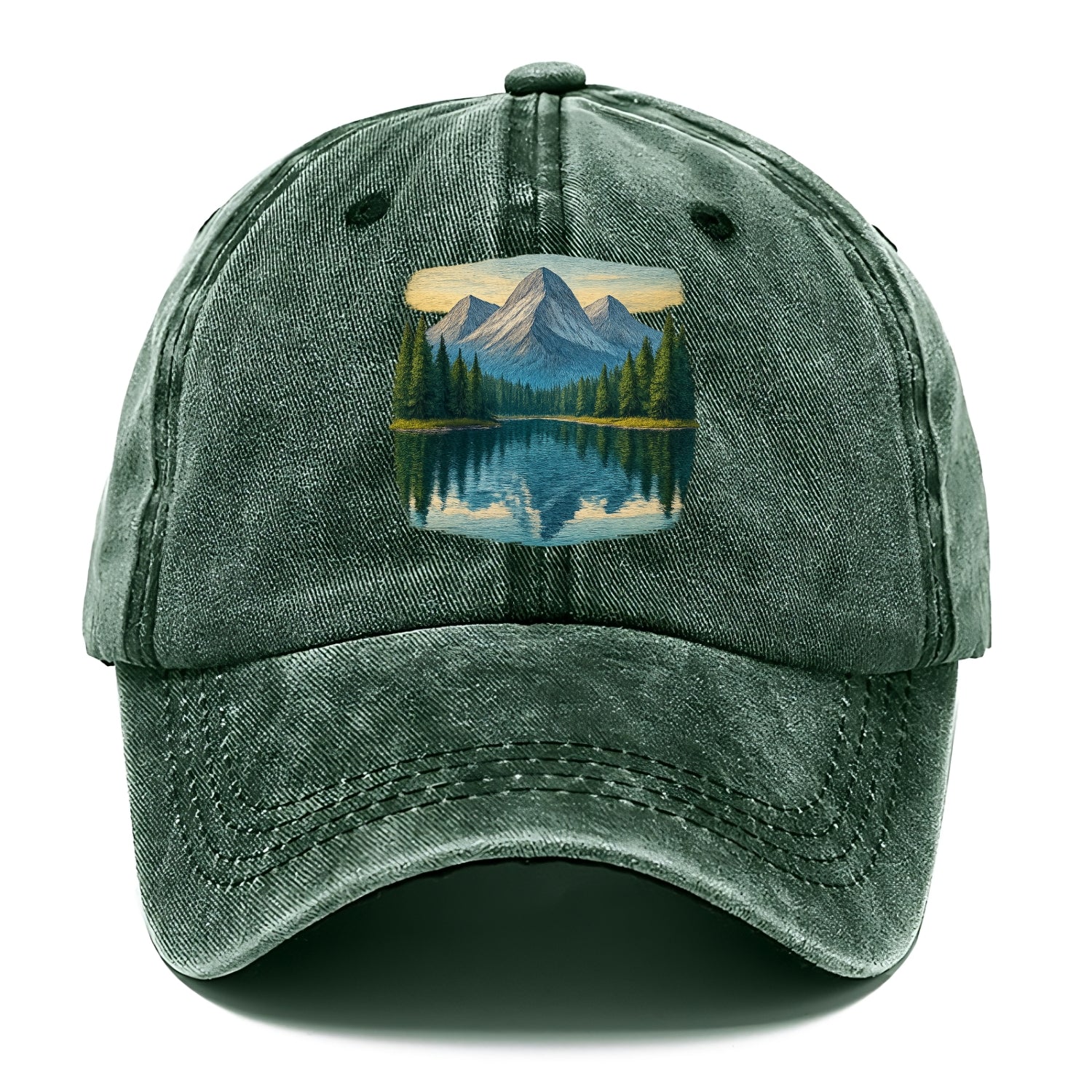 mountain lake reflections Hat