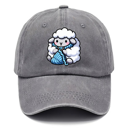 sheep knitting scarf Hat