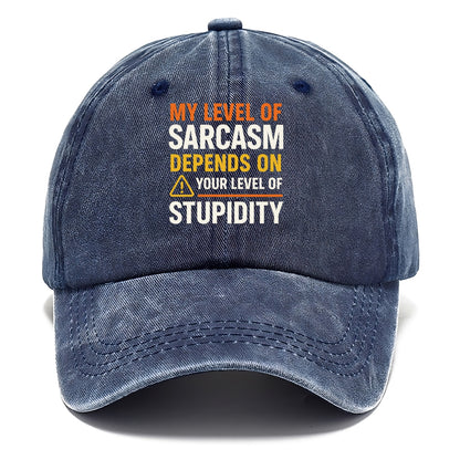 sarcasm stupidity Hat