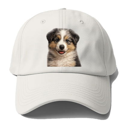 australian shepherd puppy portrait design Hat