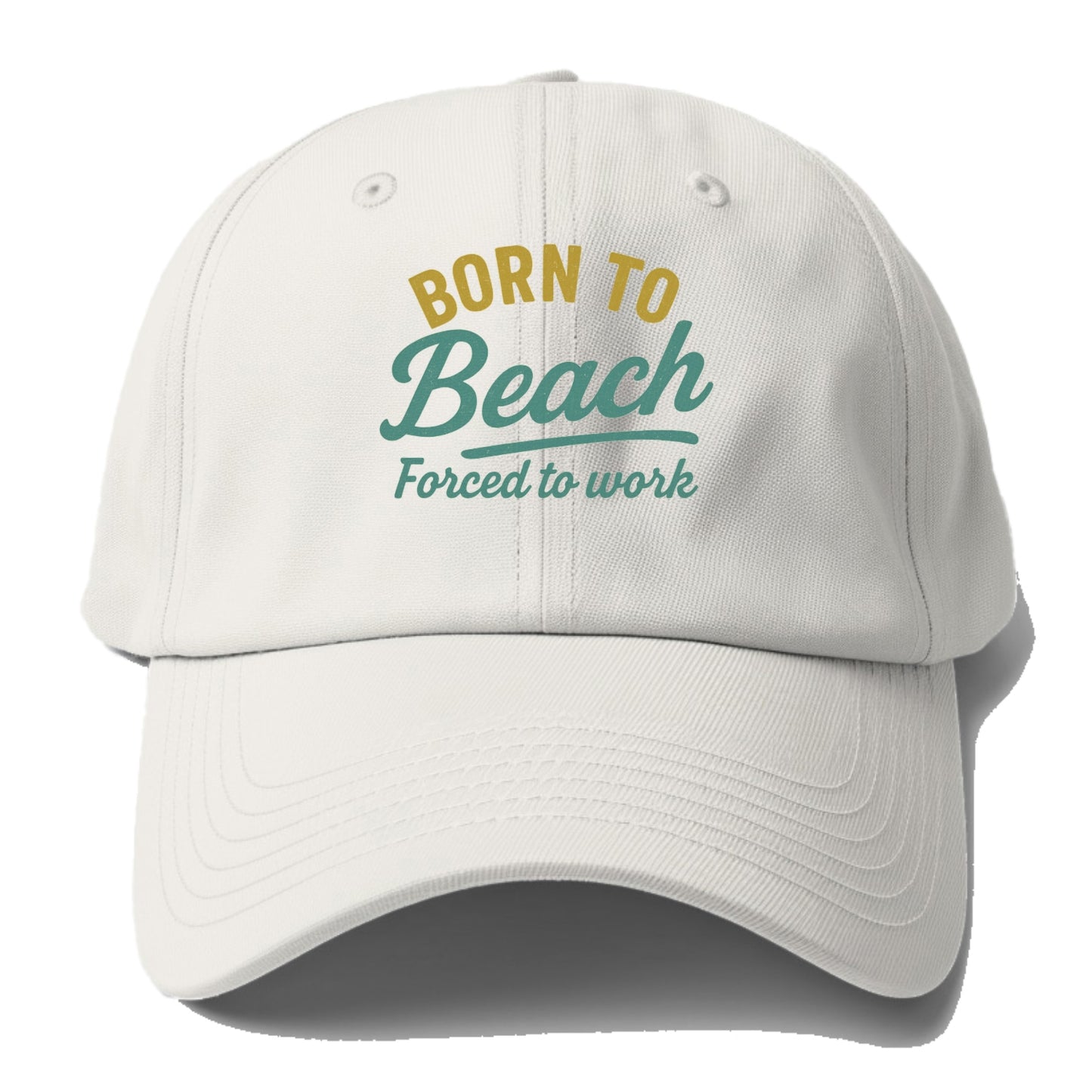 born to beach work Hat