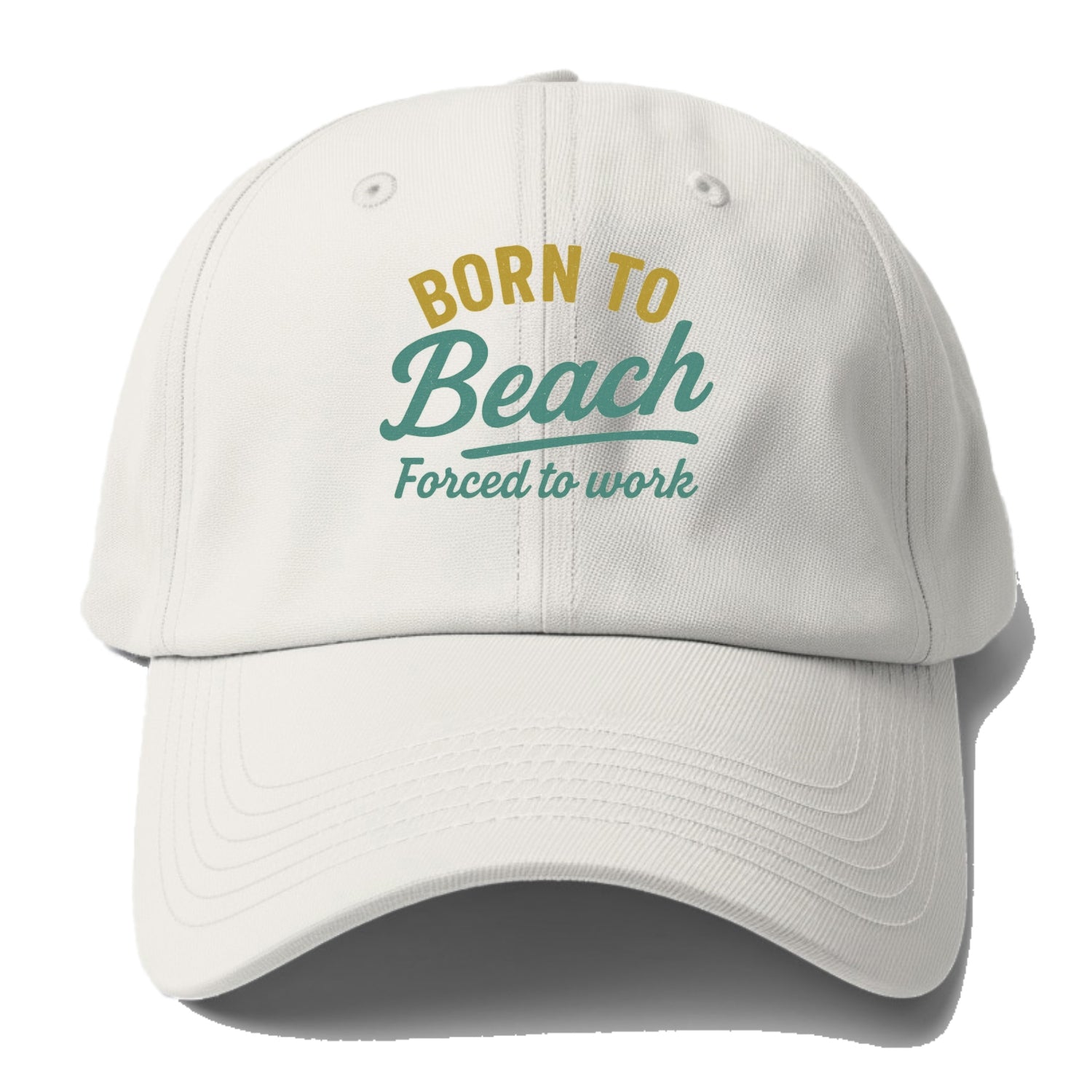 born to beach work Hat