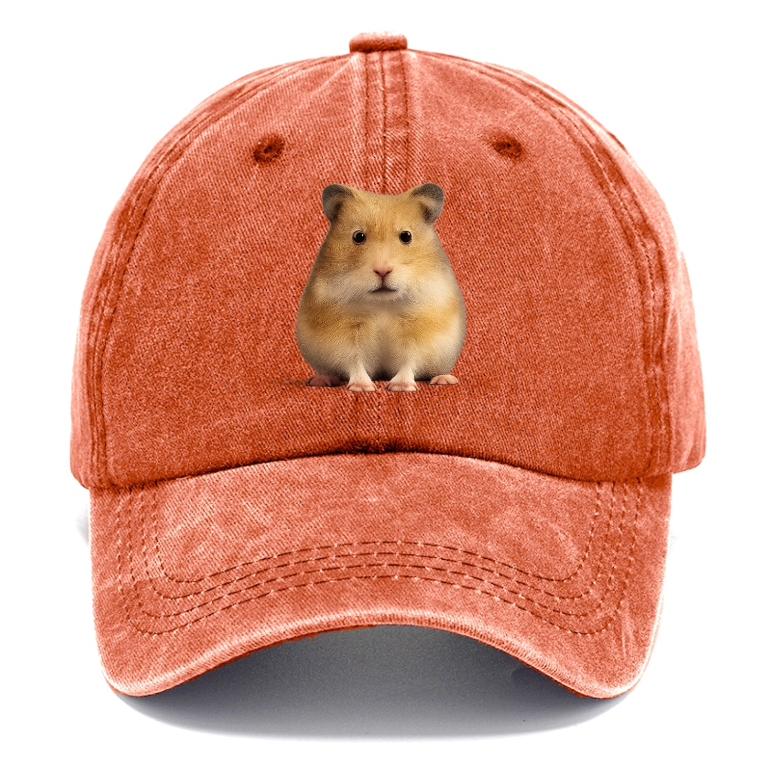 cute realistic hamster illustration portrait Hat
