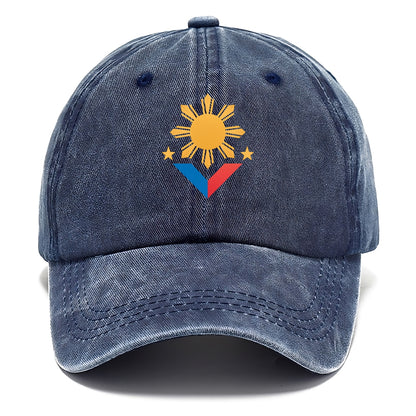 philippines flag sun and Hat