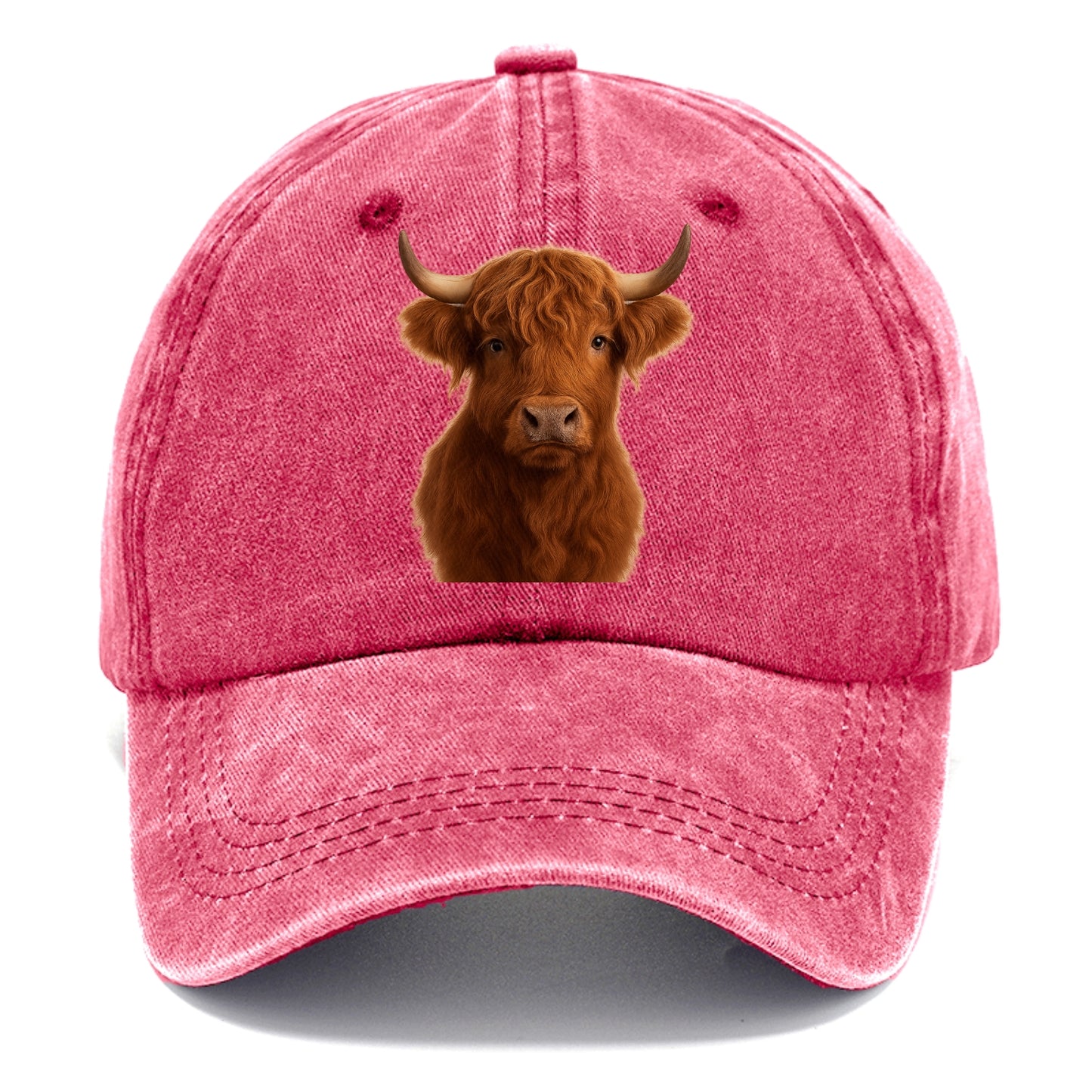 highland cow portrait design Hat