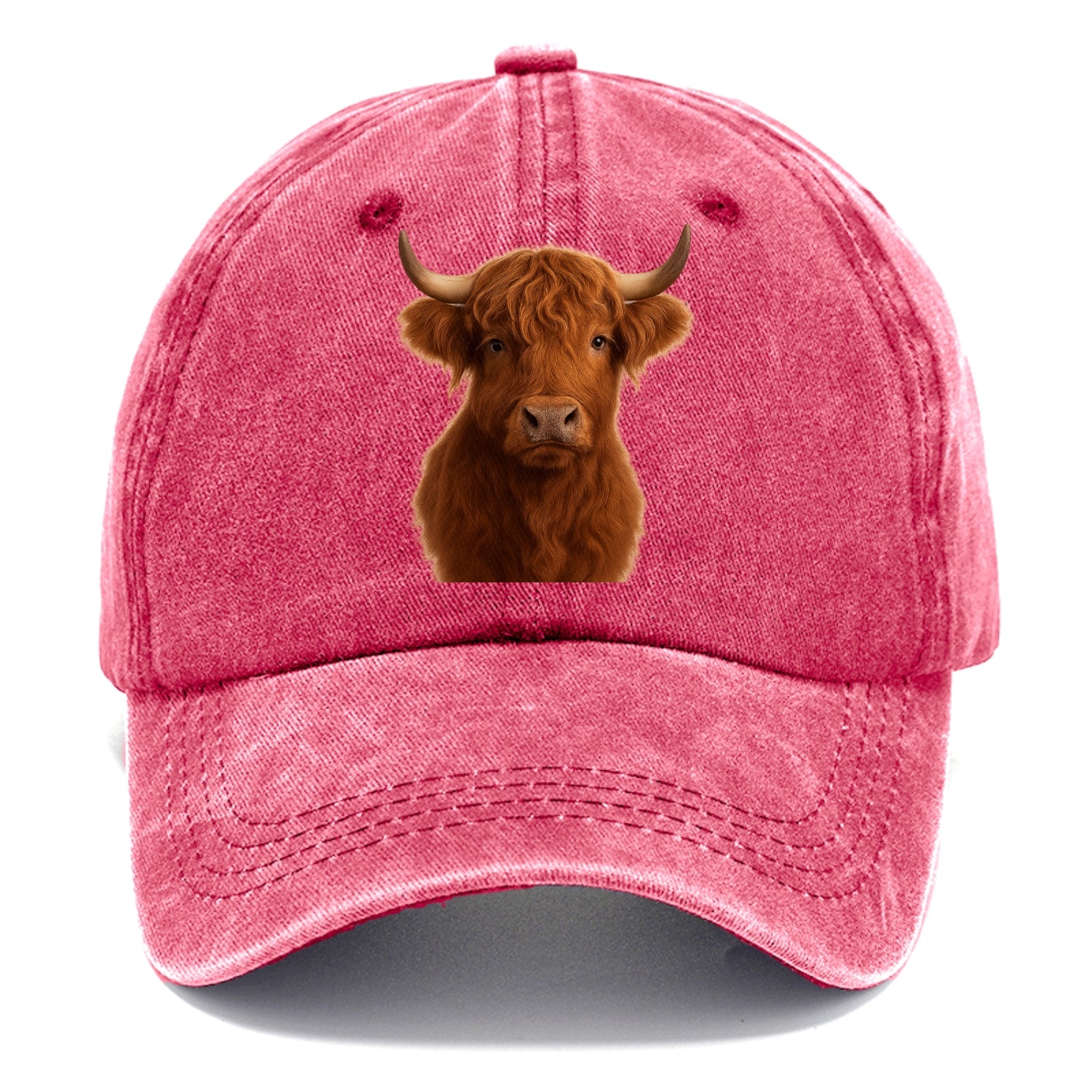 highland cow portrait design Hat
